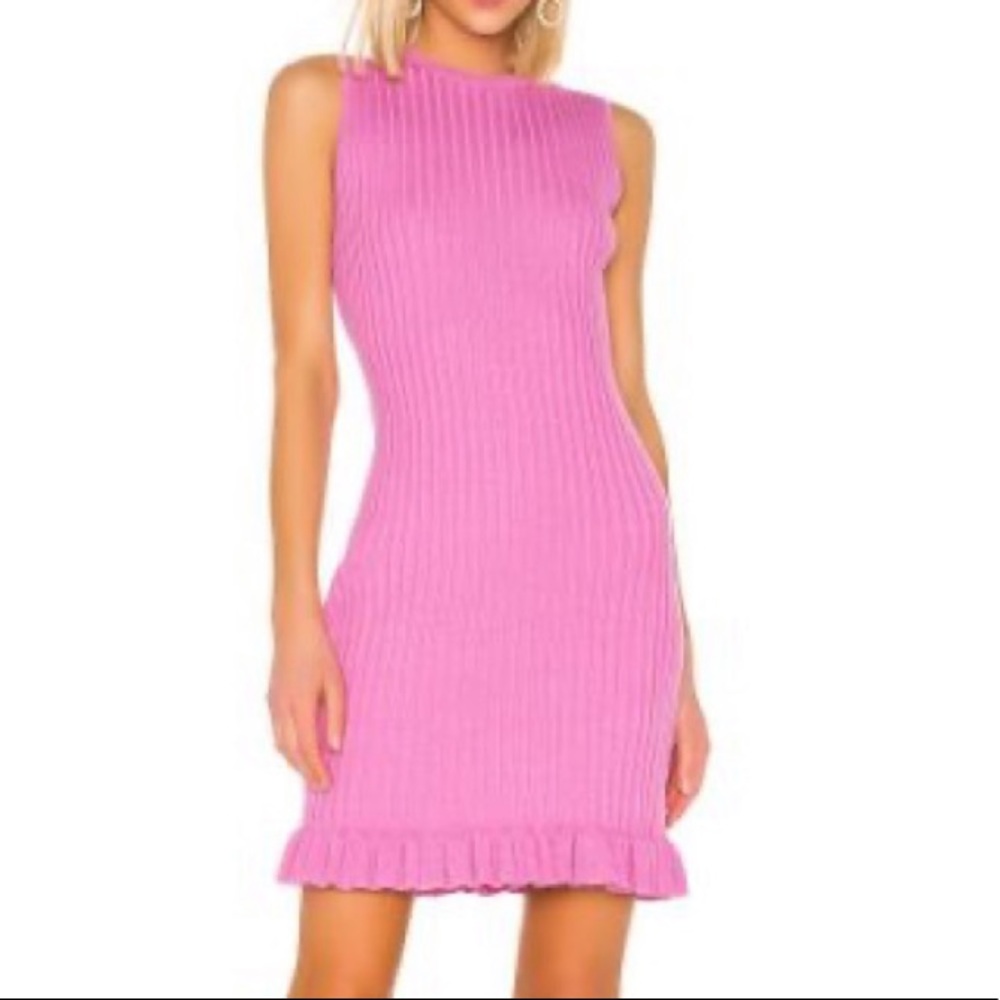 NEW NWT John + Jenn Bubblegum Pink Sweater Dress M